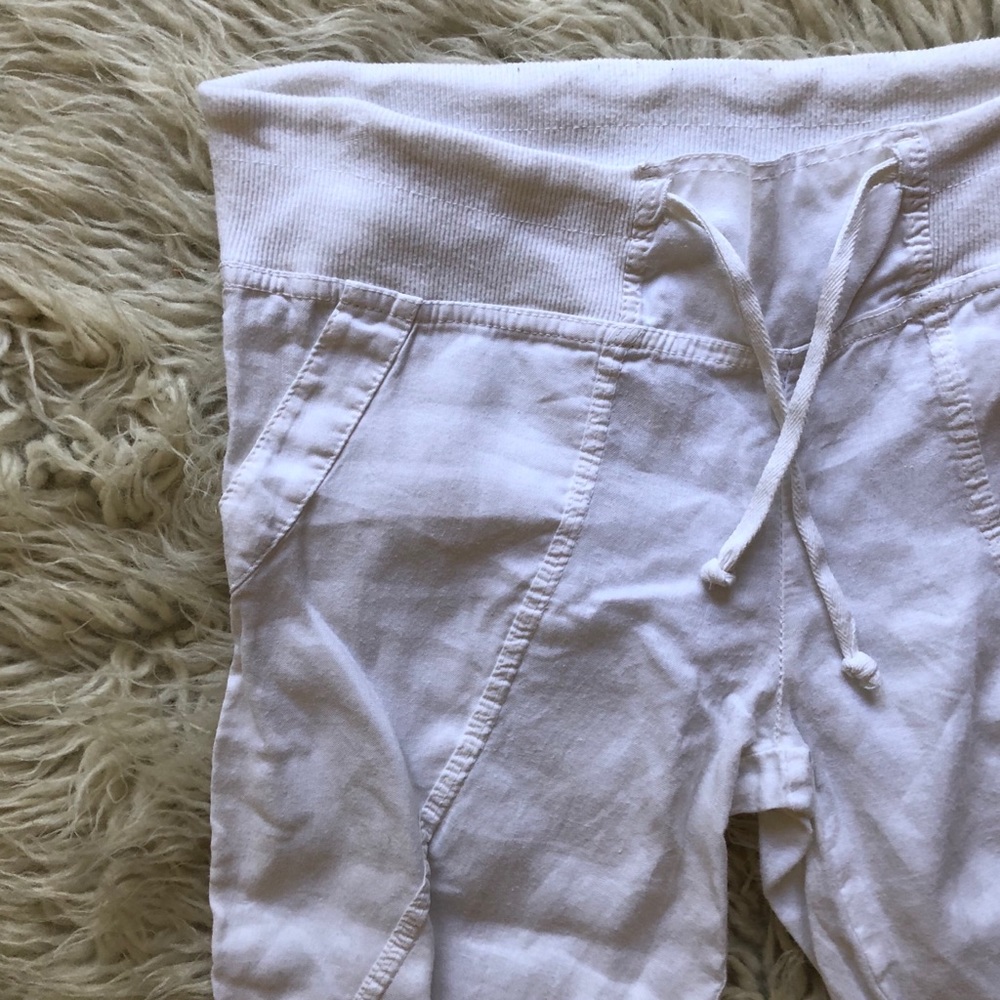 Linen capri pants